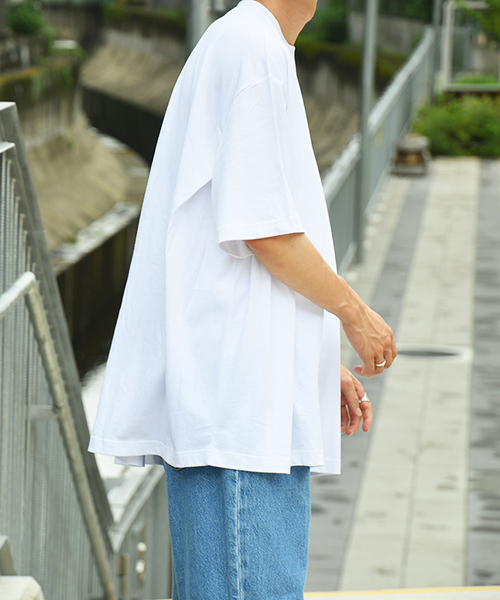 kutir（クティール）の「ドレープウルトラルーズＴシャツ（Tシャツ/カットソー・メンズ・ホワイト/ブラック/ベージュ/パープル・MEDIUM/LARGE）」の9枚目の写真