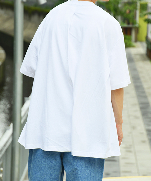 kutir（クティール）の「ドレープウルトラルーズＴシャツ（Tシャツ/カットソー・メンズ・ホワイト/ブラック/ベージュ/パープル・MEDIUM/LARGE）」の10枚目の写真