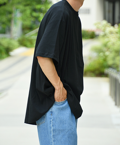 kutir（クティール）の「ドレープウルトラルーズＴシャツ（Tシャツ/カットソー・メンズ・ホワイト/ブラック/ベージュ/パープル・MEDIUM/LARGE）」の17枚目の写真