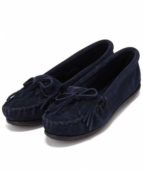 Minnetonka（ミネトンカ）の「[ミネトンカ]MINNETONKA スエードMOCシューズ（モカシン/デッキシューズ・レディース・ブラウン/ネイビー/ライトグレー/ブラック/ケリー・8(25.0)/6(23.0)/5(22.0)/7(24.0)）」の5枚目の写真