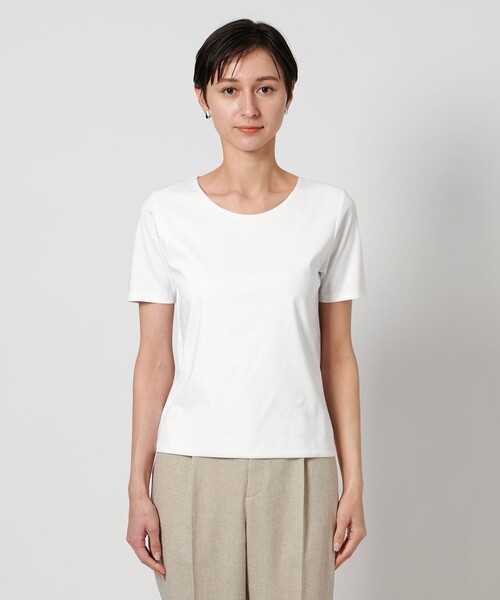 UNITED ARROWS(ユナイテッドアローズ)の「C DOUBLE Tシャツ(Tシャツ/カットソー・レディース・ライトグレー/ホワイト/ブラック・FREE)」の14枚目の写真