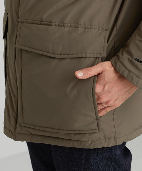 Gramicci（グラミチ）の「別注 ［ グラミチ ］SC GRAMICCI GLR NC ダウンフーディー（ダウンジャケット/コート・メンズ・ブラック/ベージュ・L/XL/M）」の7枚目の写真