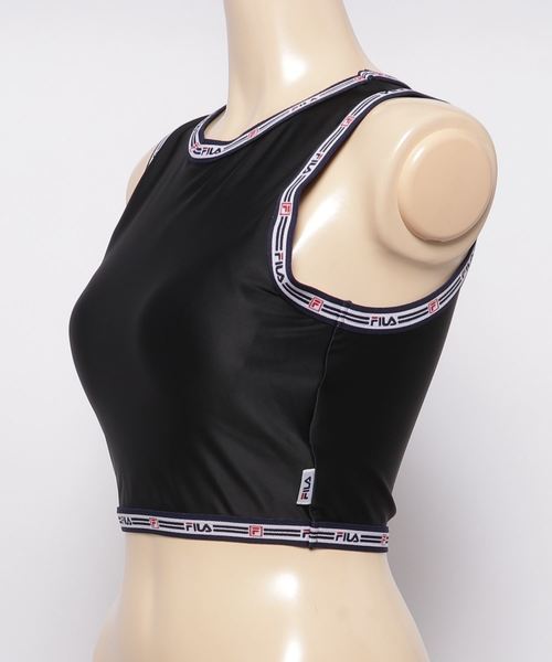 FILA(フィラ)の「【FILA/フィラ】 ロゴジャガードテープブラトップ / タンクトップ フィットネス ヨガ ジム 速乾(タンクトップ・レディース・ブラック/ネイビー/レッド・MEDIUM/LARGE/SMALL)」の5枚目の写真