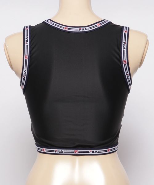 FILA(フィラ)の「【FILA/フィラ】 ロゴジャガードテープブラトップ / タンクトップ フィットネス ヨガ ジム 速乾(タンクトップ・レディース・ブラック/ネイビー/レッド・MEDIUM/LARGE/SMALL)」の4枚目の写真