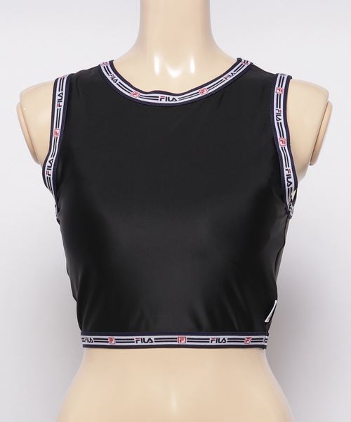 FILA(フィラ)の「【FILA/フィラ】 ロゴジャガードテープブラトップ / タンクトップ フィットネス ヨガ ジム 速乾(タンクトップ・レディース・ブラック/ネイビー/レッド・MEDIUM/LARGE/SMALL)」の9枚目の写真