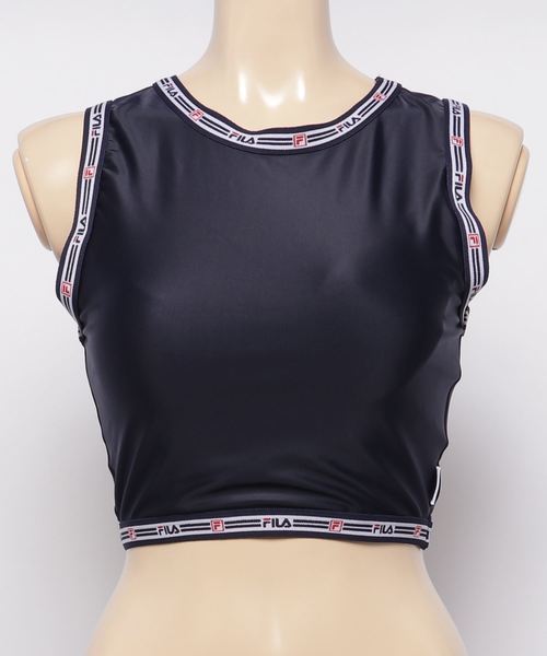 FILA(フィラ)の「【FILA/フィラ】 ロゴジャガードテープブラトップ / タンクトップ フィットネス ヨガ ジム 速乾(タンクトップ・レディース・ブラック/ネイビー/レッド・MEDIUM/LARGE/SMALL)」の8枚目の写真