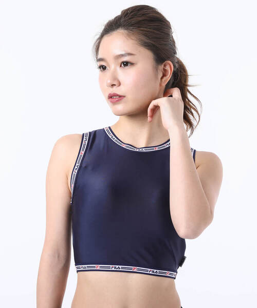 FILA(フィラ)の「【FILA/フィラ】 ロゴジャガードテープブラトップ / タンクトップ フィットネス ヨガ ジム 速乾(タンクトップ・レディース・ブラック/ネイビー/レッド・MEDIUM/LARGE/SMALL)」の19枚目の写真