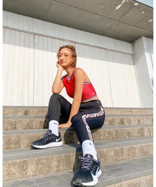 FILA(フィラ)の「【FILA/フィラ】 ロゴジャガードテープブラトップ / タンクトップ フィットネス ヨガ ジム 速乾(タンクトップ・レディース・ブラック/ネイビー/レッド・MEDIUM/LARGE/SMALL)」の22枚目の写真