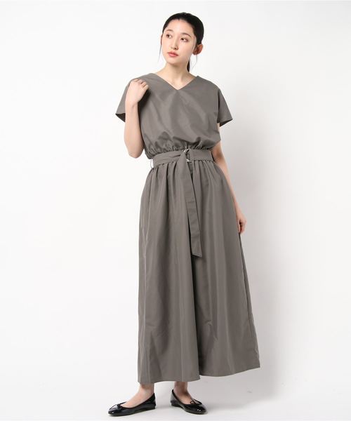 rps（アールピーエス）の「ベルト付きマキシワンピース（ワンピース・レディース・ブラック/ベージュ/モカ/グレイッシュベージュ・M）」の18枚目の写真