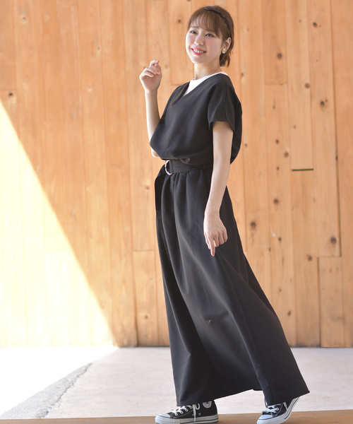 rps（アールピーエス）の「ベルト付きマキシワンピース（ワンピース・レディース・ブラック/ベージュ/モカ/グレイッシュベージュ・M）」の7枚目の写真