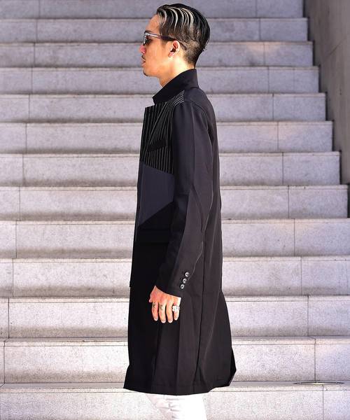 JOKER(ジョーカー)の「切替チェスターコート アウター(チェスターコート・メンズ・ブラック系その他/ブラック・M/L/XL)」の5枚目の写真