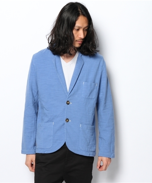 OUTLET(アウトレット)の「【CIAOPANIC TYPY】鹿ノ子テーラージャケット(テーラードジャケット・メンズ・ブルー・LARGE)」の2枚目の写真