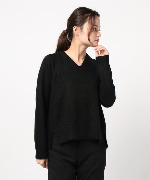 Tite インザ Store The Store ティテ ラクーン混vネック長袖ニットプルオーバー ニット セーター In In ストア のファッション Tite セール 新発売の