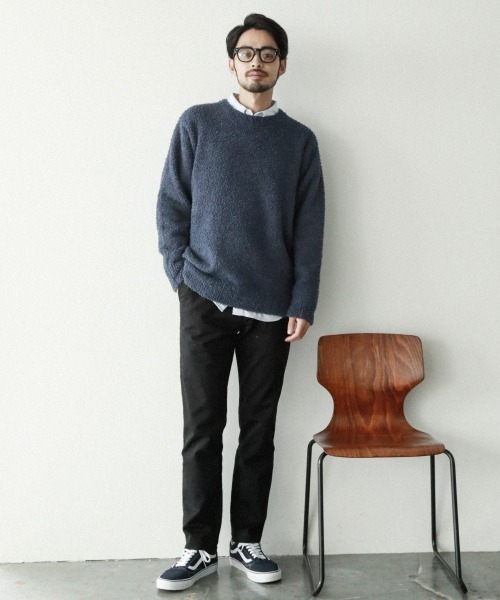 BAYFLOW(ベイフロー)の「キョウネンシャギープルオーバー(ニット/セーター・メンズ・ベージュ/オフホワイト/ネイビー・MEDIUM/LARGE/SMALL)」の13枚目の写真