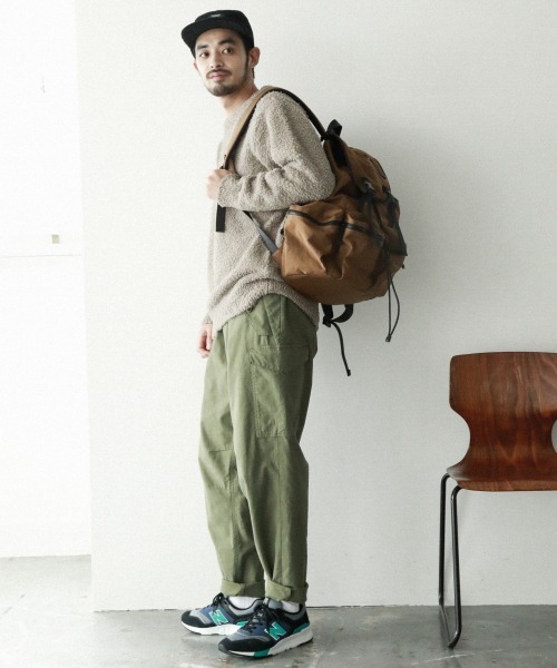 BAYFLOW(ベイフロー)の「キョウネンシャギープルオーバー(ニット/セーター・メンズ・ベージュ/オフホワイト/ネイビー・MEDIUM/LARGE/SMALL)」の8枚目の写真