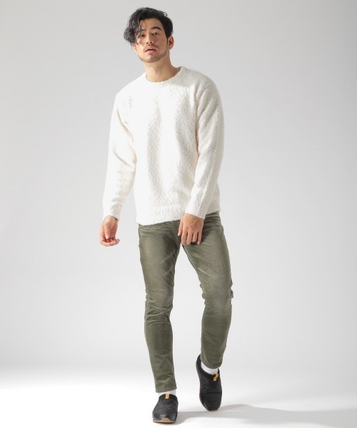 BAYFLOW(ベイフロー)の「キョウネンシャギープルオーバー(ニット/セーター・メンズ・ベージュ/オフホワイト/ネイビー・MEDIUM/LARGE/SMALL)」の11枚目の写真