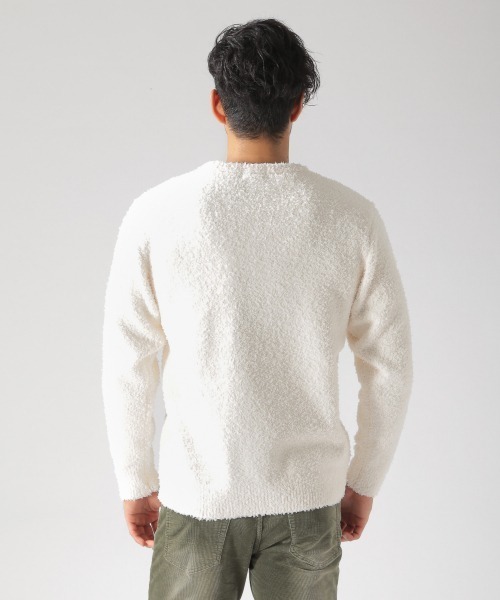 BAYFLOW(ベイフロー)の「キョウネンシャギープルオーバー(ニット/セーター・メンズ・ベージュ/オフホワイト/ネイビー・MEDIUM/LARGE/SMALL)」の12枚目の写真