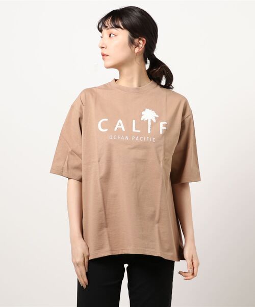 セール Op オーピー レディースロゴプリントtシャツ 半袖 ビッグシルエット サーフ Tシャツ カットソー Ocean Pacific オーシャンパシフィック のファッション通販 Zozotown