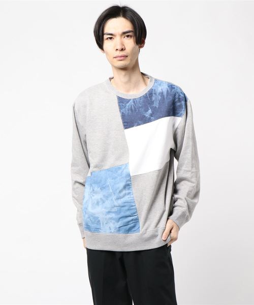 JUNRED（ジュンレッド）の「デニムクレイジースウェット（スウェット・メンズ・ホワイト/ネイビー/グレー・LL/M/L）」の13枚目の写真