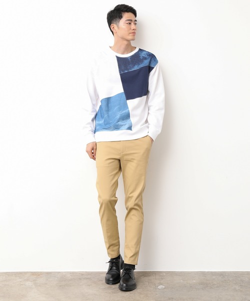 JUNRED（ジュンレッド）の「デニムクレイジースウェット（スウェット・メンズ・ホワイト/ネイビー/グレー・LL/M/L）」の8枚目の写真