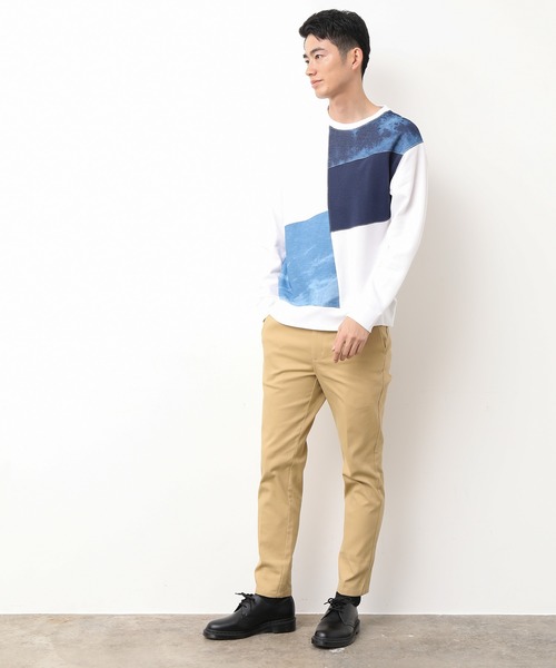 JUNRED（ジュンレッド）の「デニムクレイジースウェット（スウェット・メンズ・ホワイト/ネイビー/グレー・LL/M/L）」の9枚目の写真