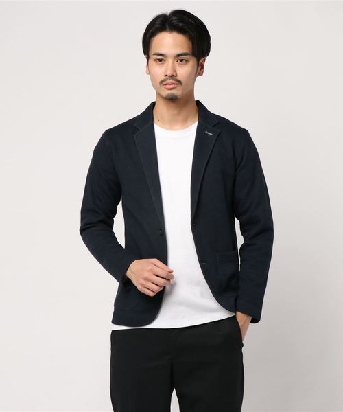 ikka（イッカ）の「ストレッチカットテーラードジャケット（テーラードジャケット・メンズ・ネイビー/スモークグレー/ベージュ・M/S/L/XL）」の3枚目の写真