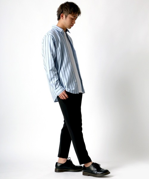 CONVERSE(コンバース)の「CONVERSE/コンバース ヘリンボン チェック ストライプ シャツ/シャツジャケット(シャツ/ブラウス・メンズ・ブルー系その他2/ホワイト系その他2/ブルー系その他/ネイビー/ホワイト系その他/グリーン/ブルー/レッド・L/LL/M)」の22枚目の写真