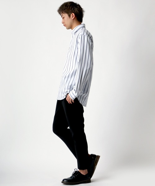 CONVERSE(コンバース)の「CONVERSE/コンバース ヘリンボン チェック ストライプ シャツ/シャツジャケット(シャツ/ブラウス・メンズ・ブルー系その他2/ホワイト系その他2/ブルー系その他/ネイビー/ホワイト系その他/グリーン/ブルー/レッド・L/LL/M)」の13枚目の写真