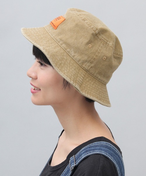 UNIVERSAL OVERALL（ユニバーサルオーバーオール）の「UNIVERSAL OVERALL / ユニバーサルオーバーオール / 硫化染め バケットハット / ハット（ハット・メンズ・ブラック/ベージュ・FREE）」の9枚目の写真