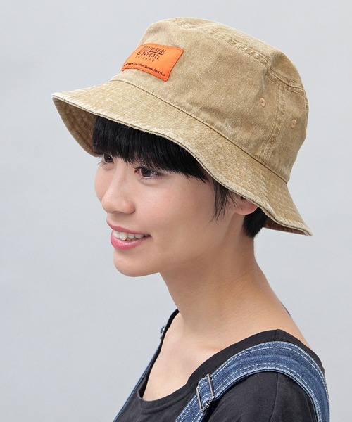 UNIVERSAL OVERALL（ユニバーサルオーバーオール）の「UNIVERSAL OVERALL / ユニバーサルオーバーオール / 硫化染め バケットハット / ハット（ハット・メンズ・ブラック/ベージュ・FREE）」の5枚目の写真