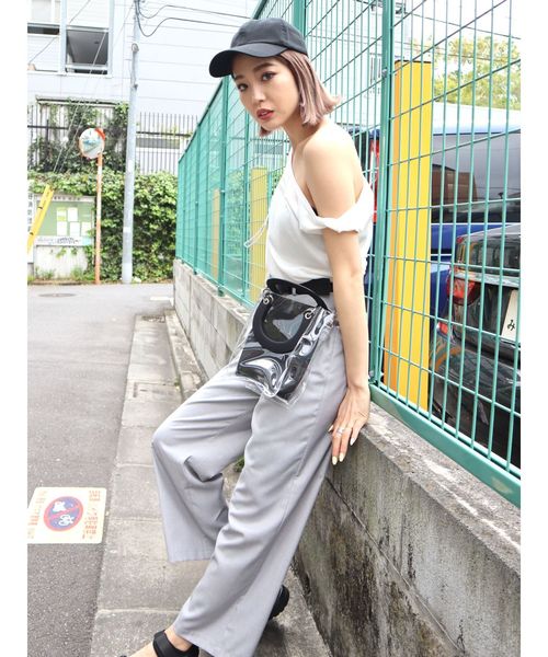 EMODA（エモダ）の「COTTON DAMAGEキャップ（キャップ・レディース・ブラック/ホワイト・FREE）」の7枚目の写真