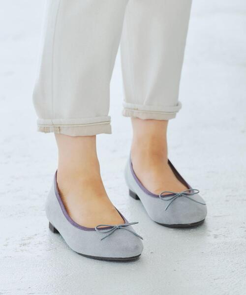 green label relaxing(グリーンレーベルリラクシング)の「◆CFC ラウンド バレエシューズ(1.5cmヒール)(バレエシューズ・レディース・その他1/その他3/ベージュ/ライトグレー/ライラック/その他2/ゴールド・24cm/24.5cm/23.5cm/22.5cm/23cm/25.5cm/22cm/25cm)」の2枚目の写真