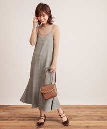 natural couture | 【WEB限定】前後2WAYちび釦キャミワンピース(ワンピース)