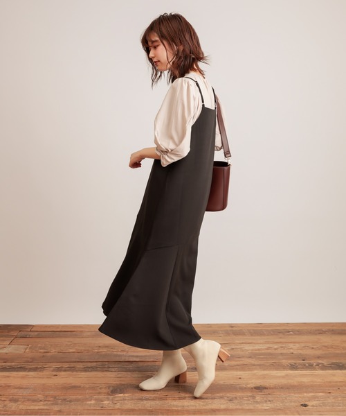 natural couture（ナチュラルクチュール）の「【WEB限定】前後2WAYちび釦キャミワンピース（ワンピース・レディース・ブラック/ブラウン/その他/その他1/ピンクベージュ・FREE）」の18枚目の写真