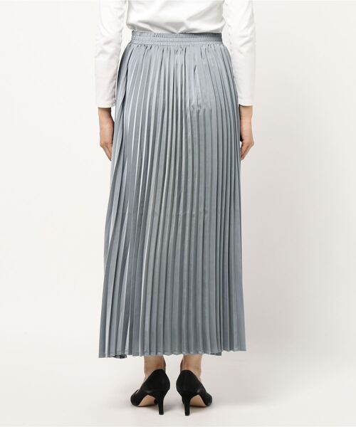 archives（アルシーヴ）の「サテンプリーツスカート（スカート・レディース・ピンクベージュ/グレイッシュベージュ/ブルー/ブラウン/グリーン/ベージュ/ブラック・MEDIUM）」の9枚目の写真