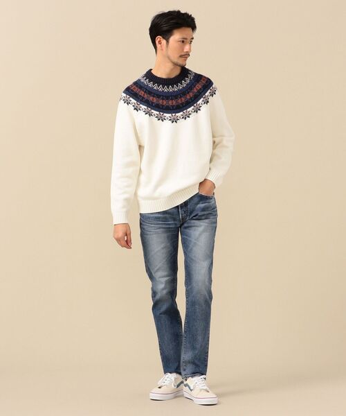 SHIPS（シップス）の「SHIPS: ノルディック サークル ニット プルオーバー（ニット/セーター・メンズ・ネイビー/オフホワイト/グレー・MEDIUM/LARGE/X-LARGE/SMALL）」の11枚目の写真