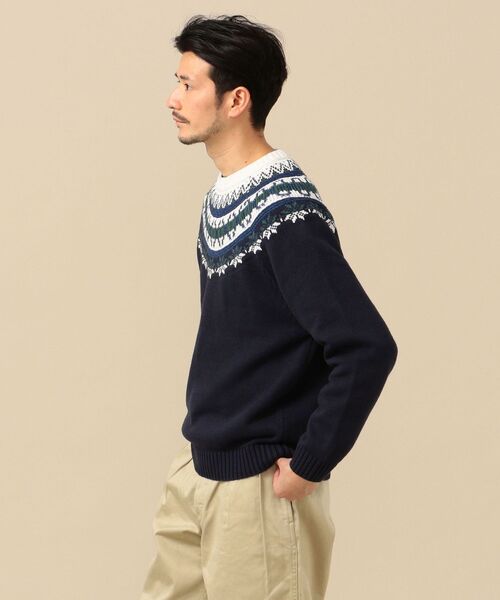 SHIPS（シップス）の「SHIPS: ノルディック サークル ニット プルオーバー（ニット/セーター・メンズ・ネイビー/オフホワイト/グレー・MEDIUM/LARGE/X-LARGE/SMALL）」の21枚目の写真