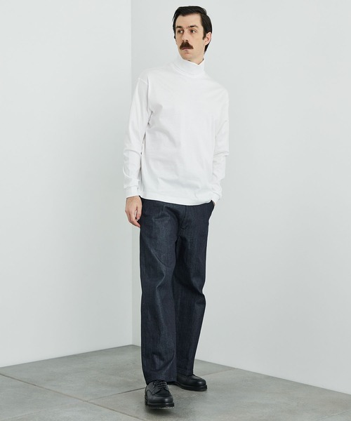 PUBLIC TOKYO（パブリックトウキョウ）の「エクストラスーピマコットンタートル（Tシャツ/カットソー・メンズ・ブラック/ホワイト/カーキ/ブラウン・3/2/1）」の21枚目の写真