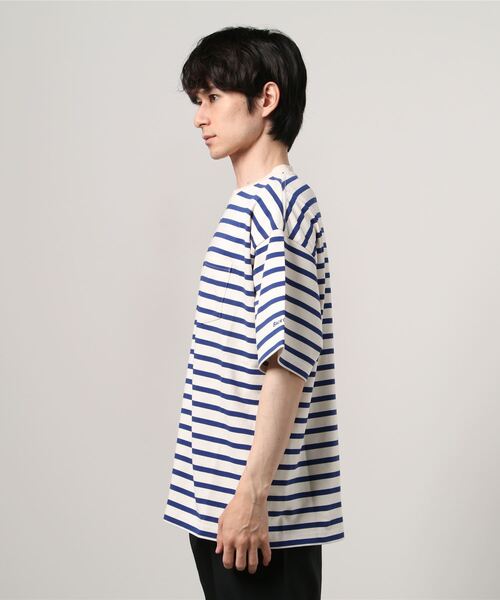 Back Channel(バックチャンネル)の「WIDE BORDER T(Tシャツ/カットソー・メンズ・ブルー/ブラック/ネイビー・X-LARGE/LARGE/XX-LARGE/MEDIUM)」の16枚目の写真