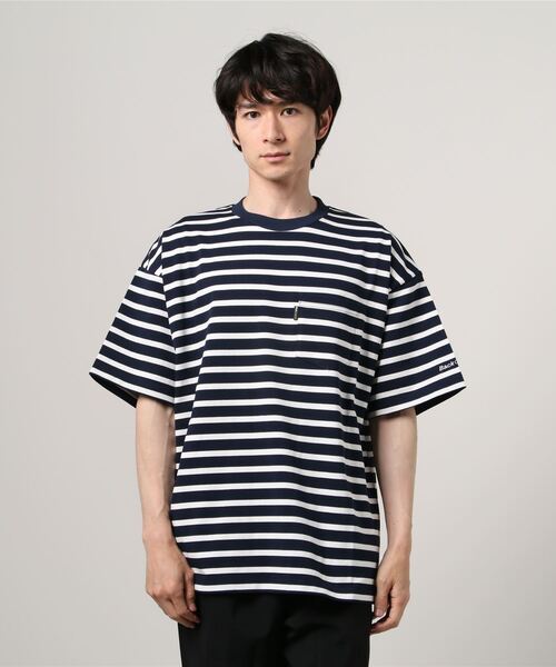 Back Channel(バックチャンネル)の「WIDE BORDER T(Tシャツ/カットソー・メンズ・ブルー/ブラック/ネイビー・X-LARGE/LARGE/XX-LARGE/MEDIUM)」の14枚目の写真