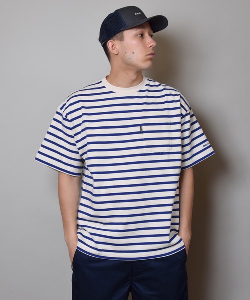 Back Channel(バックチャンネル)の「WIDE BORDER T(Tシャツ/カットソー・メンズ・ブルー/ブラック/ネイビー・X-LARGE/LARGE/XX-LARGE/MEDIUM)」の12枚目の写真