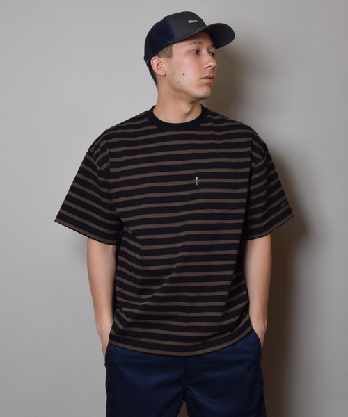 Back Channel(バックチャンネル)の「WIDE BORDER T(Tシャツ/カットソー・メンズ・ブルー/ブラック/ネイビー・X-LARGE/LARGE/XX-LARGE/MEDIUM)」の6枚目の写真