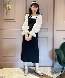 MAJESTIC LEGON | リボンストラップIラインワンピ(ワンピース)