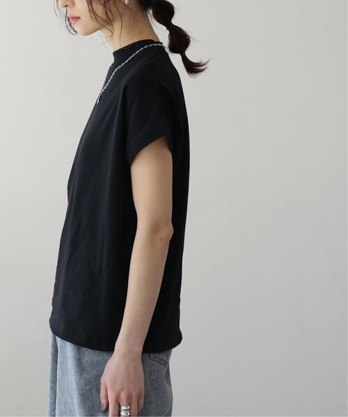 frames RAY CASSIN（フレームスレイカズン）の「【WEB限定】フレンチスリーブモックネックプルオーバー（Tシャツ/カットソー・レディース・ブラック/ベージュ/オフホワイト・FREE）」の16枚目の写真