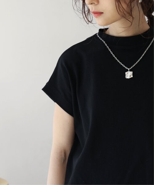 frames RAY CASSIN（フレームスレイカズン）の「【WEB限定】フレンチスリーブモックネックプルオーバー（Tシャツ/カットソー・レディース・ブラック/ベージュ/オフホワイト・FREE）」の18枚目の写真