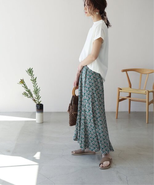 frames RAY CASSIN（フレームスレイカズン）の「【WEB限定】フレンチスリーブモックネックプルオーバー（Tシャツ/カットソー・レディース・ブラック/ベージュ/オフホワイト・FREE）」の12枚目の写真