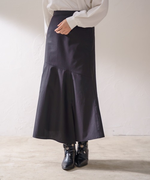 PAGEBOY（ページボーイ）の「レザーライクコーティングスカート（スカート・レディース・ブラック/オリーブ/ベージュ系その他・FREE）」の2枚目の写真