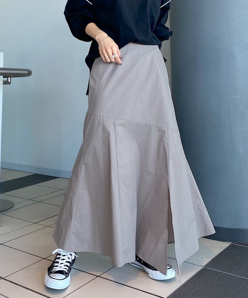 PAGEBOY（ページボーイ）の「レザーライクコーティングスカート（スカート・レディース・ブラック/オリーブ/ベージュ系その他・FREE）」の6枚目の写真