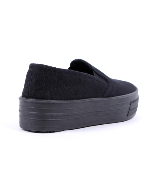 WEGO(ウィゴー)の「※入荷禁止※WEGO/厚底スリッポン(スニーカー・レディース・ブラック系その他/その他1・L/M)」の5枚目の写真