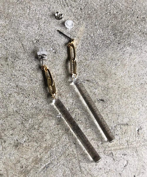 gargle(ガーグル)の「gargle ガーグル:クラフトガラス sword ピアス(ピアス(両耳用)・レディース・シルバー/ゴールド・FREE)」の4枚目の写真